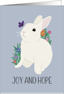 Spring Rabbit Joy and Hope card