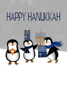 Hanukkah Penguins