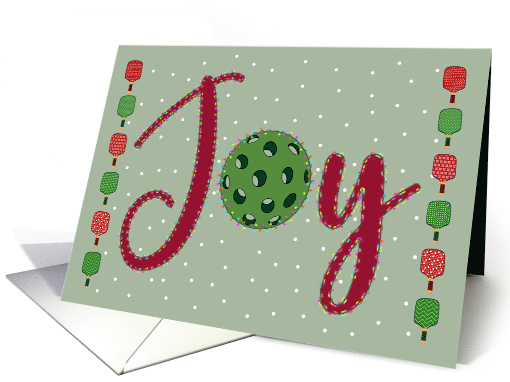Christmas Pickleball Joy card (1947644)