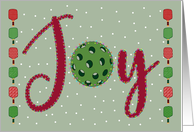 Christmas Pickleball Joy card
