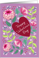 Valentine Floral Garden card