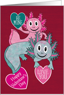 Valentines Axolotl Hearts