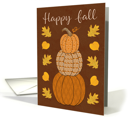 Fall Pumpkins and Leaves card (1993040)