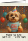 Happy Birthday Havanese Dog with T Shirt and Cupcake card