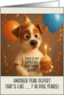 Happy Birthday Jack Russell Terrier with T Shirt and Cupcake card