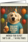 Happy Birthday Kuvasz with T Shirt and Cupcake card