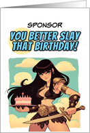 Sponsor Happy Birthday Amazon with Birthday Cake card