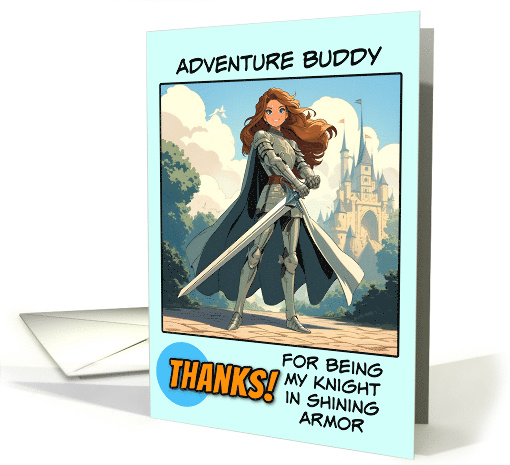 Adventure Buddy Thank You Knight in Shining Armor card (1848136)