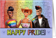 Happy Pride LGBTQIA Pride Edition Loud and Proud Dolls card