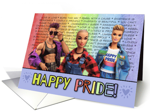 Happy Pride LGBTQIA Pride Edition Loud and Proud Dolls card (1849662)