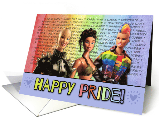 Happy Pride LGBTQIA Pride Edition Loud and Proud Dolls card (1849664)