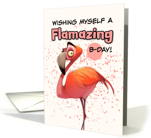 Happy Birthday to Me Flamingo card (1849724)