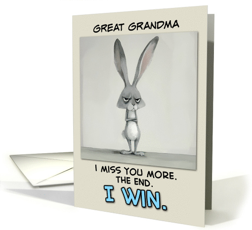 Great Grandma Miss You Grey Hare card (1850952)