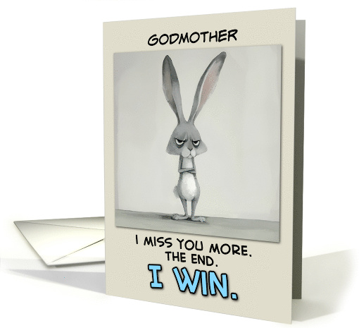 Godmother Miss You Grey Hare card (1850966)
