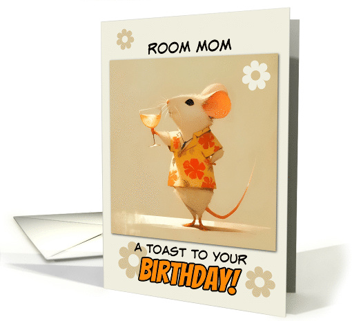 Room Mom Happy Birthday Little Rat with Cocktail card (1853338)