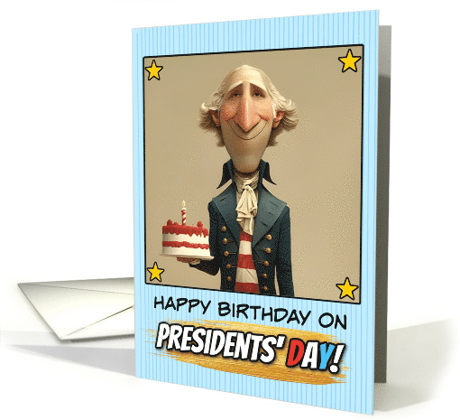 Happy Birthday on Presidents' Day George Washington card (1857748)
