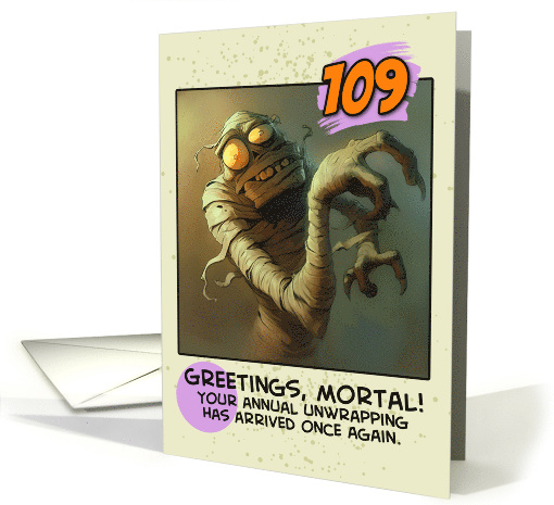 109 years Old Happy Birthday Mummy card (1857796)