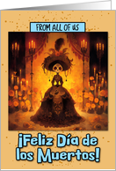 From Group Dia de los Muertos La Calavera Catrina with Marigolds card