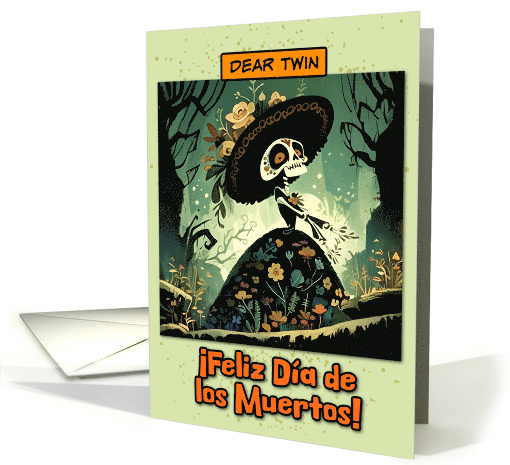 Twin Dia de los Muertos La Calavera Catrina card (1860554)