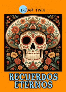Twin Dia de los Muertos Ornate Calavera with Hat