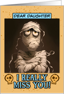 Daughter Miss You Sad Mummy card