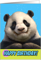 Happy Birthday Cute Panda Bear card