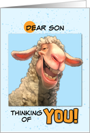 Son Thinking of You Smiling Sheep card