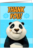 Cute Panda Bear Thank You card