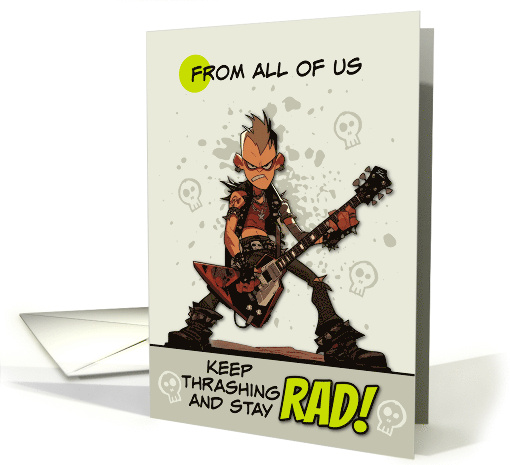 From Group Thinking of You Punk Rock Dude with Guitar card (1865854)