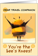 Travel Companion Bee Thank You card