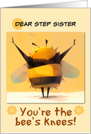 Step Sister Bee Thank You card