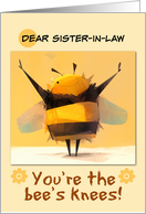 Sister in Law Bee Thank You card