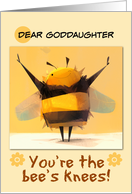 Goddaughter Bee Thank You card