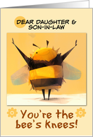 Daughter and Son in Law Bee Thank You card