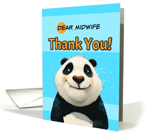 Midwife Cute Panda Bear Thank You card (1866510)
