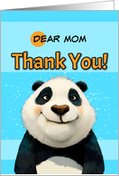 Mom Cute Panda Bear Thank You card
