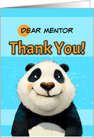 Mentor Cute Panda Bear Thank You card