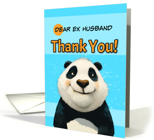 Ex Husband Cute Panda Bear Thank You card (1866670)