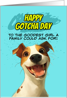 Gotcha Day Adoption Anniversary Female Dog card