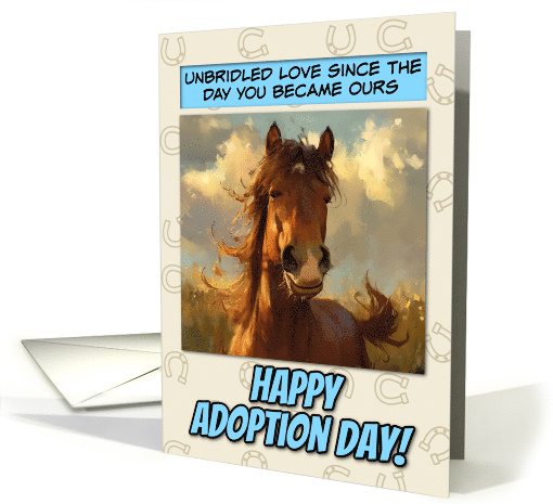 Gotcha Day Adoption Anniversary Happy Horse card (1866778)