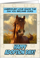 Gotcha Day Adoption Anniversary Happy Horse card