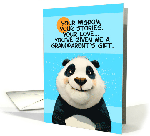 Like a Grandparent to Me Cute Panda Bear card (1867464)