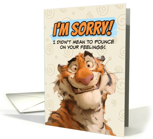 I'm Sorry Cartoon Tiger card (1869314)