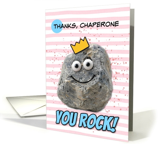 Chaperone Thank You Rock Wearing a Crown card (1870470)