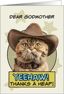 Godmother Thanks a Heap exotic Shorthair Cat Cowboy card