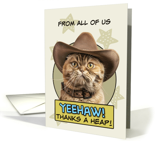 From Group Thanks a Heap exotic Shorthair Cat Cowboy card (1874040)