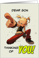 Son Thinking of You Punk Rock Chick card