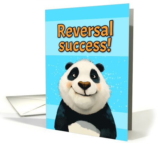 Congrats Vasectomy Reversal Cute Cartoon Panda Bear card (1875666)