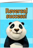 Congrats Vasectomy Reversal Cute Cartoon Panda Bear card