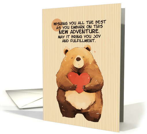 Good Luck Vasectomy Reversal Cute Cartoon Bear with Heart card